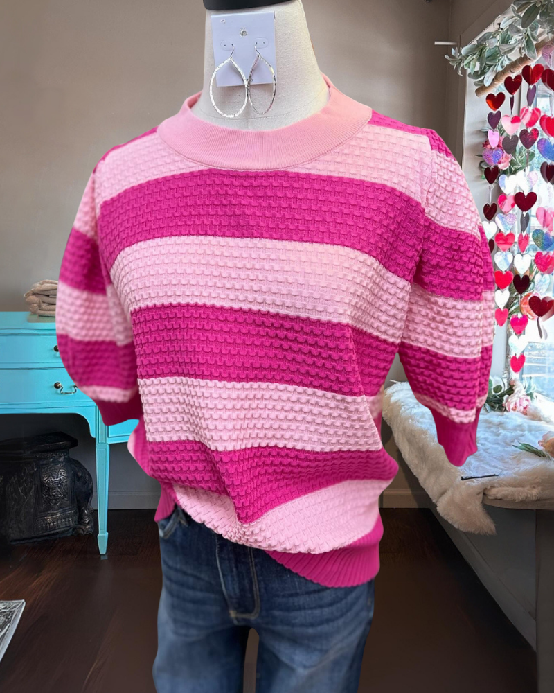 Chic Colorblock Quilted Sweater