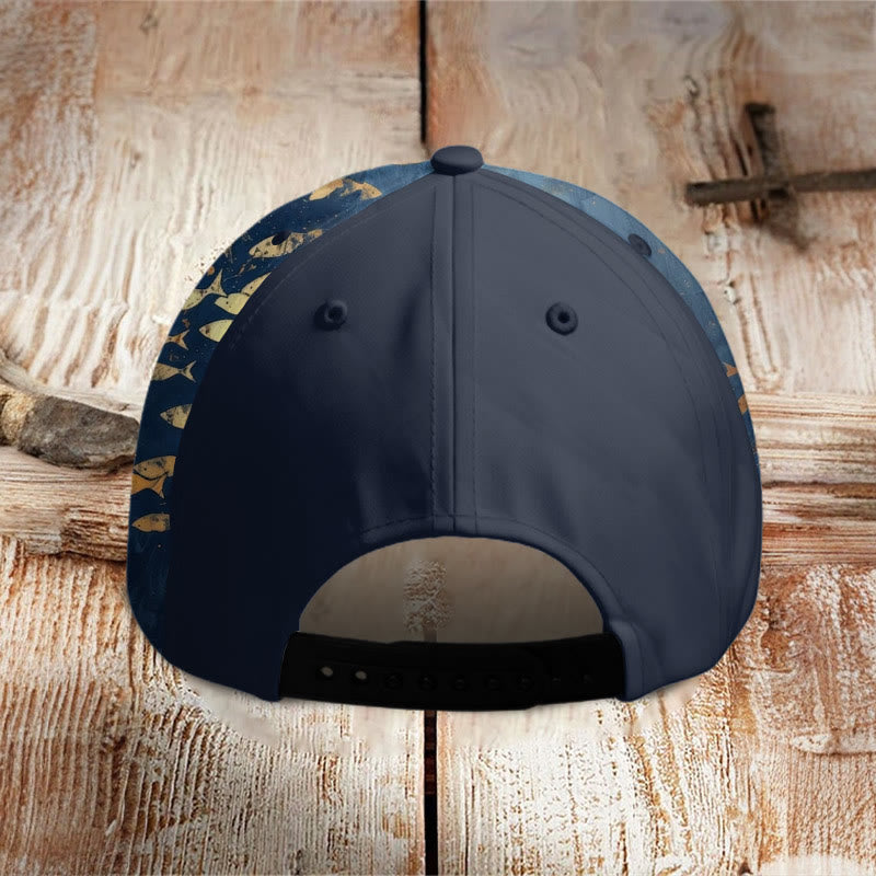 Dashingsoul Little Orange Fish School Graffiti Print Casual Cap