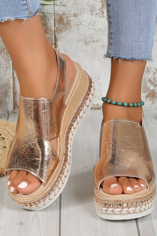 Casual Espadrille Wedge Sandals
