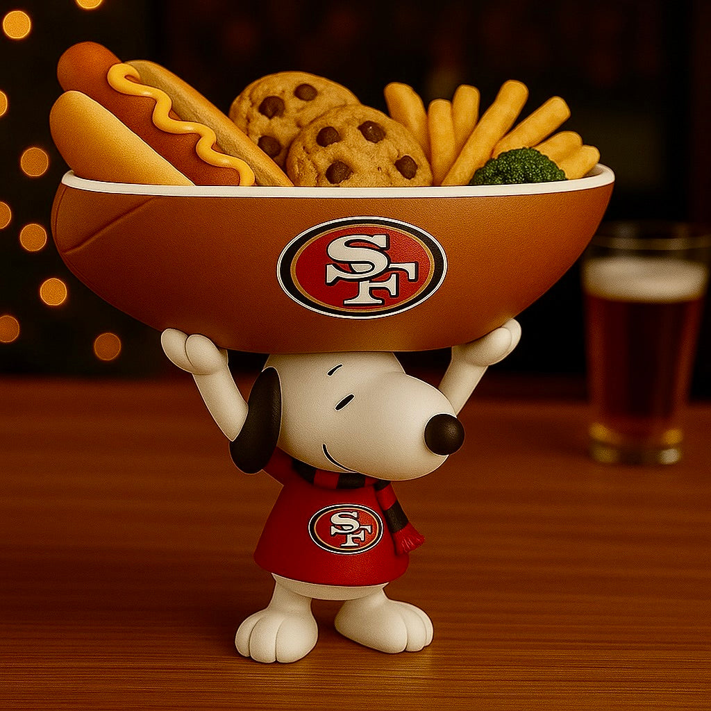 Creative Football Team Snoopy Snack Tray