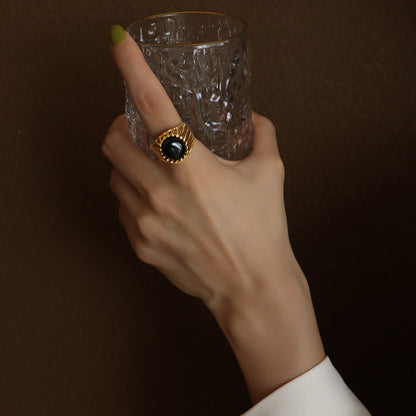 Vintage Greek Style Opal Ring