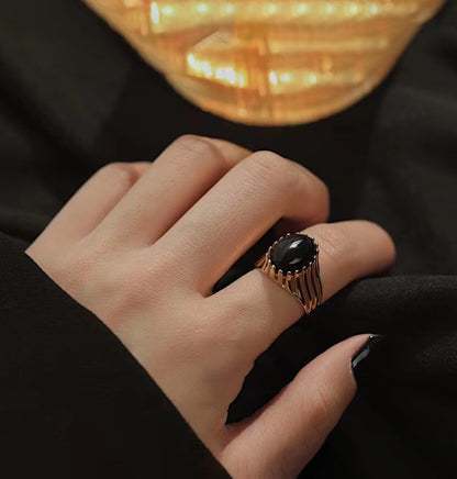 Vintage Greek Style Opal Ring