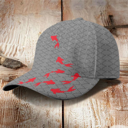 Dashingsoul Japanese Goldfish Art Print Casual Cap