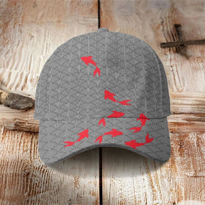 Dashingsoul Japanese Goldfish Art Print Casual Cap