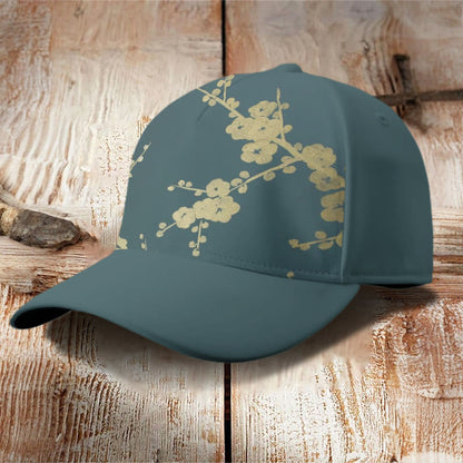 Dashingsoul Summer Japanese Floral Art Print Casual Cap