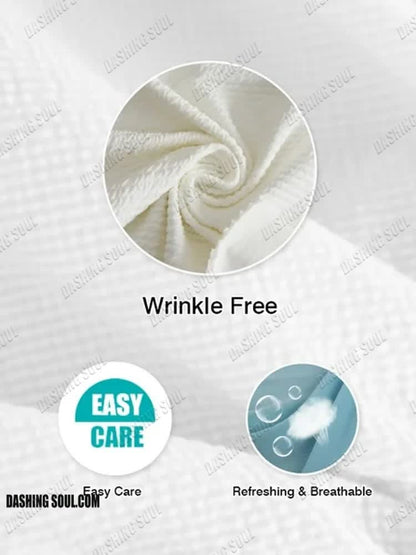 Cascading Rainbow Japanese Frog Print Short-sleeved Midi Dress