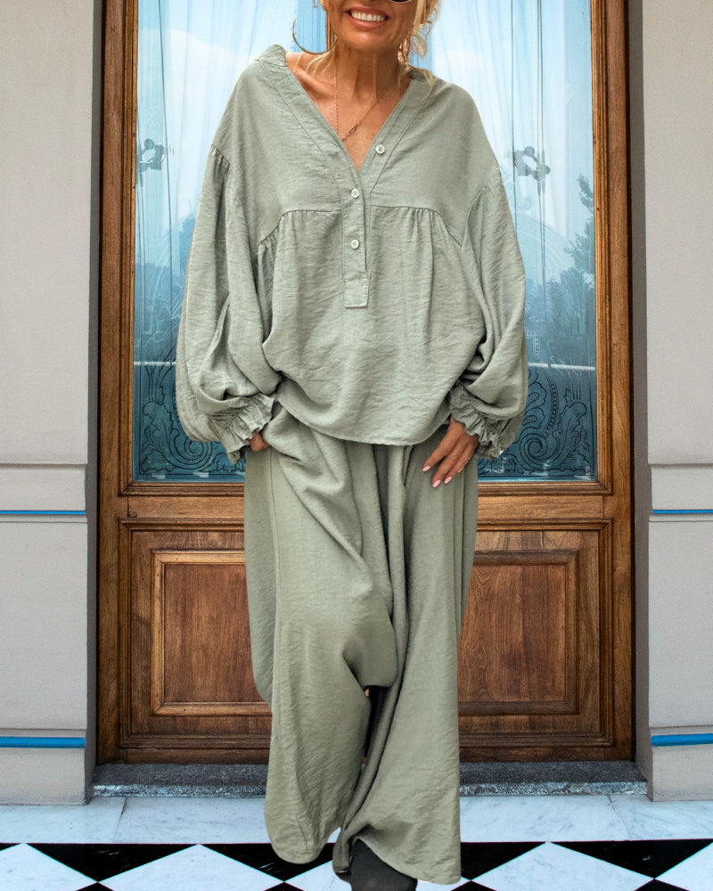 Poplin Travel Overisized Set