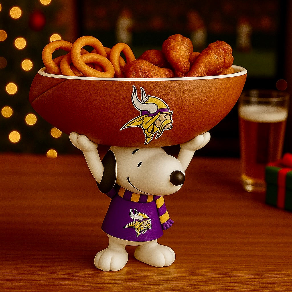 Creative Football Team Snoopy Snack Tray