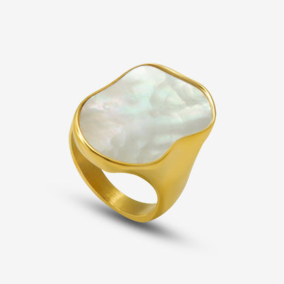 Vintage Style Big Seashell Ring
