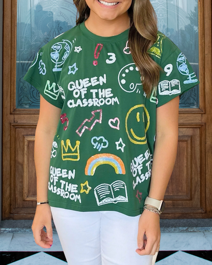 Classroom Learning Printed T-shirt