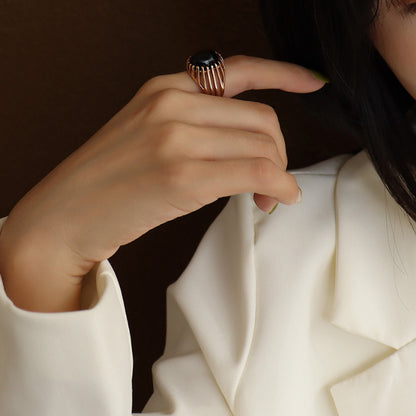 Vintage Greek Style Opal Ring