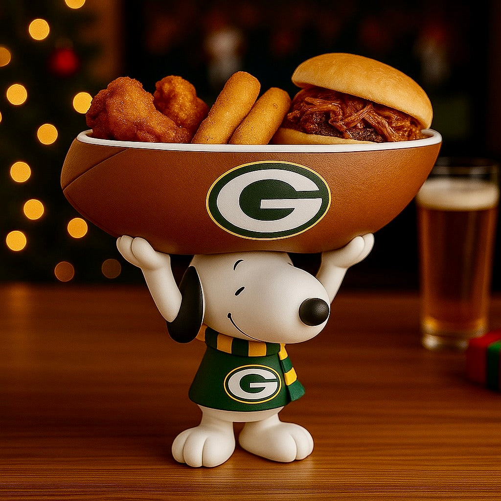 Creative Football Team Snoopy Snack Tray