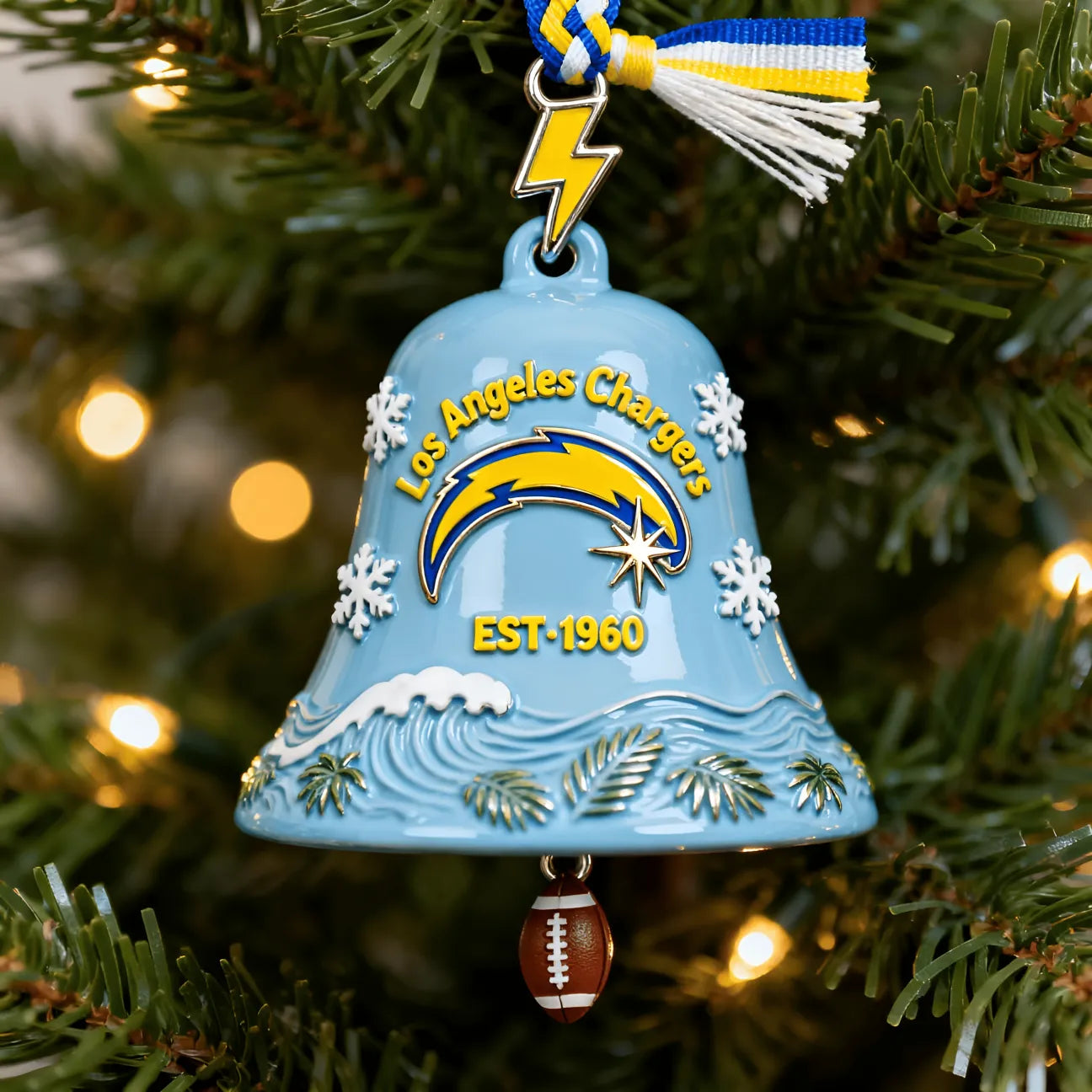 🏈NFL Team Anniversary Christmas Bell Ornament