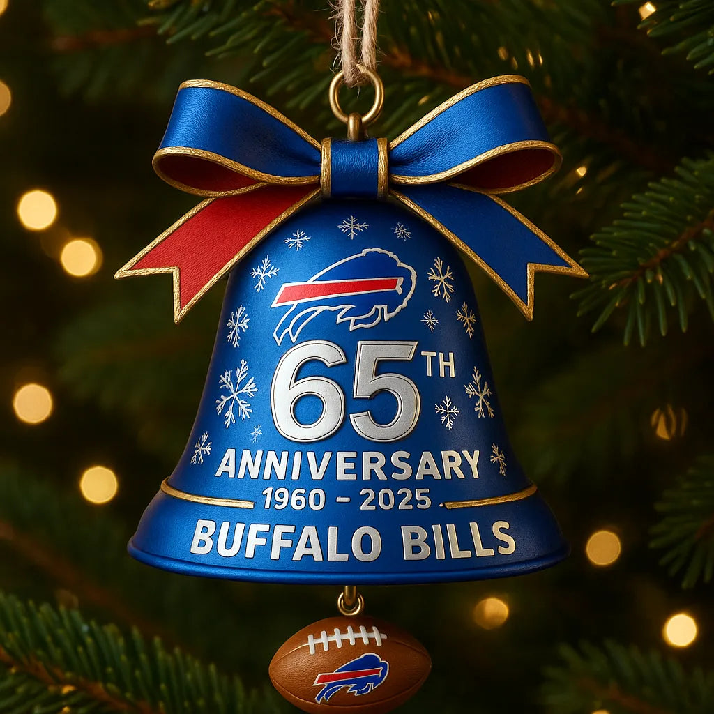 🏈NFL Team Anniversary Christmas Bell Ornament