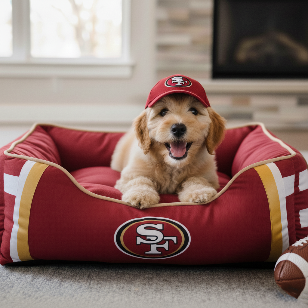 🏈🛏️NFL Team Pet Sofa Bed
