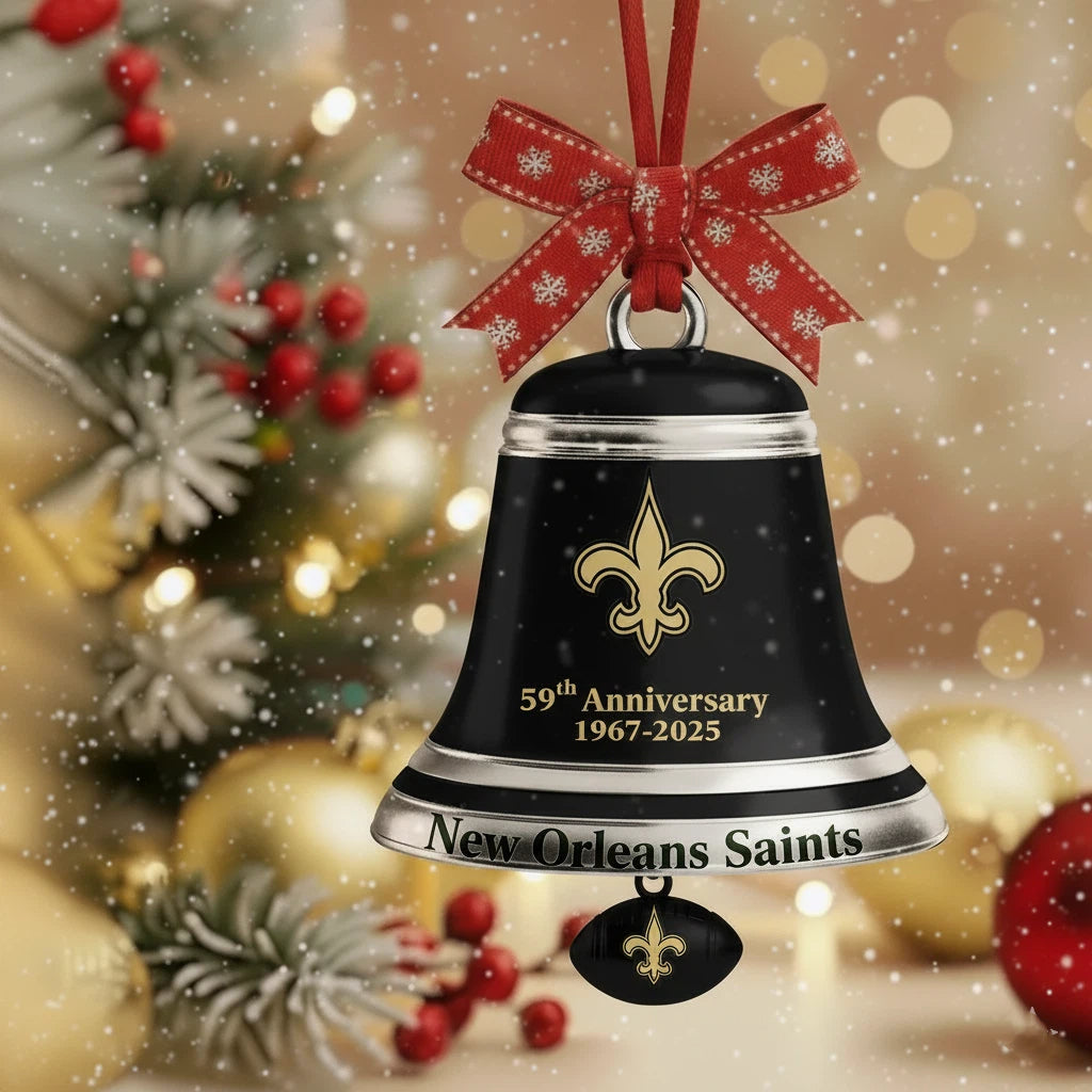 🏈NFL Team Anniversary Christmas Bell Ornament