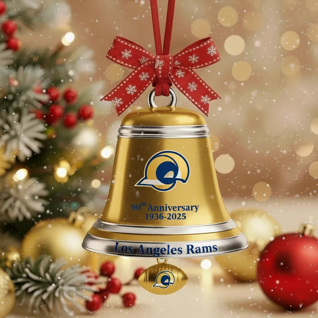 🏈NFL Team Anniversary Christmas Bell Ornament