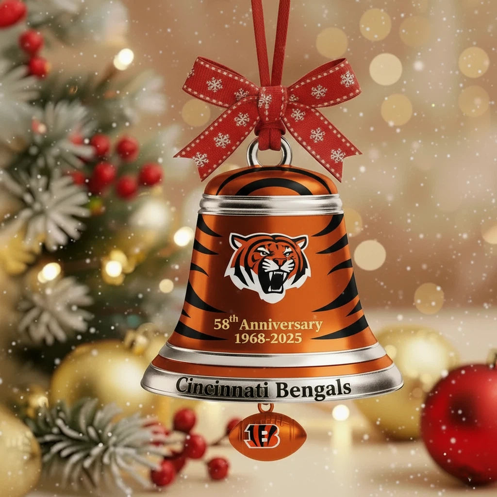 🏈NFL Team Anniversary Christmas Bell Ornament
