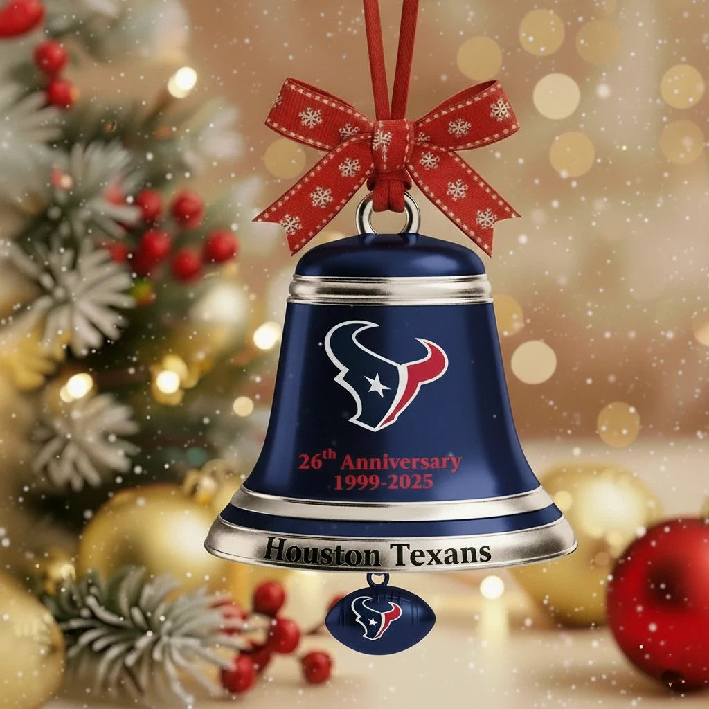 🏈NFL Team Anniversary Christmas Bell Ornament