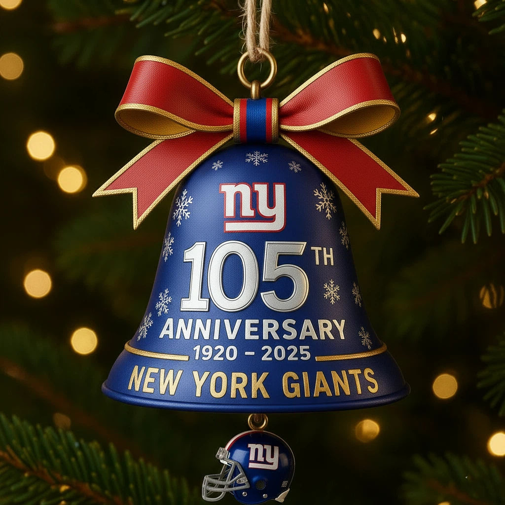 🏈NFL Team Anniversary Christmas Bell Ornament