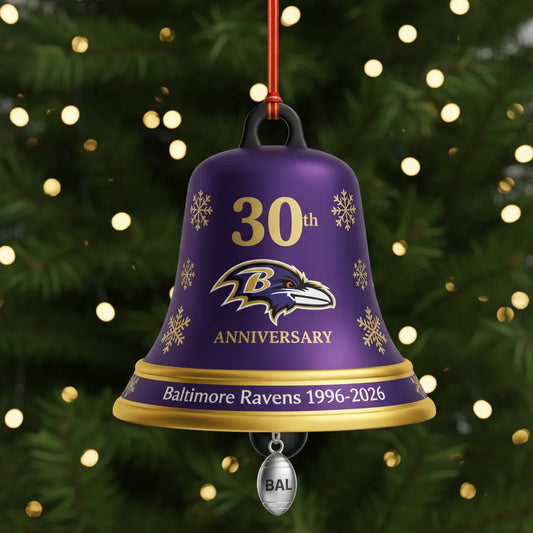 🏈NFL Team Anniversary Christmas Bell Ornament