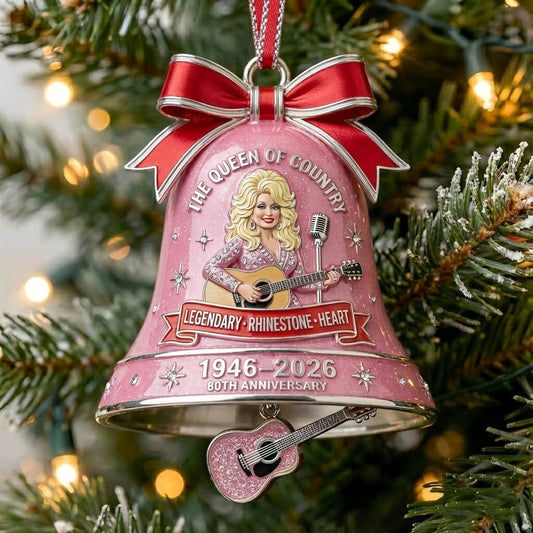 The Queen of Country 80th Anniversary Bell Ornament