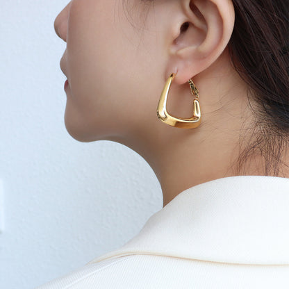 Triangular Shape Spring Hoops