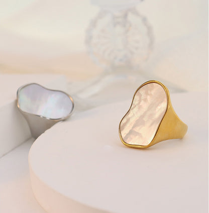 Vintage Style Big Seashell Ring