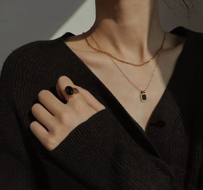 Vintage Greek Style Opal Ring