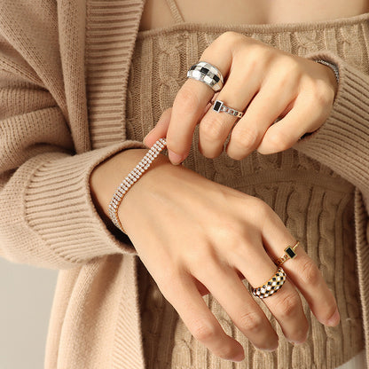 Triple Layers Diamonds Inlaid Luxury Bracelet